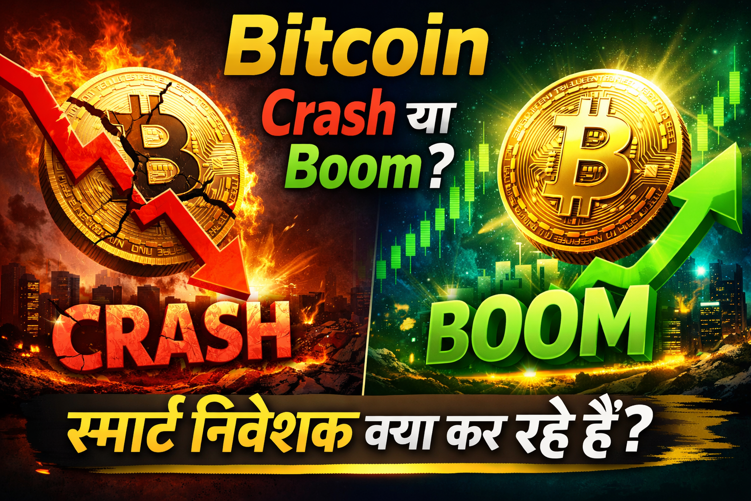 Bitcoin Crash या Boom? आज स्मार्ट निवेशक क्या कर रहे हैं